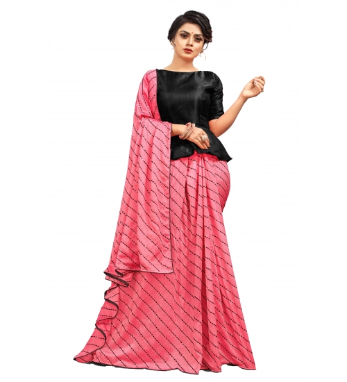 Women's Vichitra Saree with Blouse (Gajari, 5-6 Mtrs)