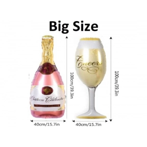 Generic 13Th Anniversary Rose Gold Foil Balloons With Happy Decoration Items Set (Rose Gold)