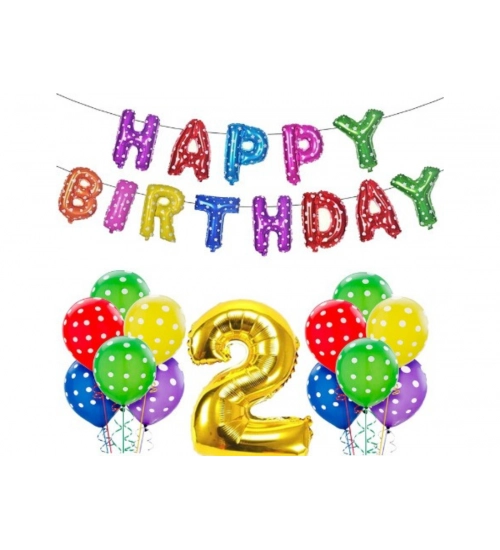 2Nd Birthday Decoration Items For Boys Or Girls (Multicolor)