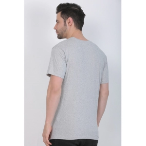 Generic Men's Cotton Jersey Round Neck Plain Tshirt (Grey Melange)