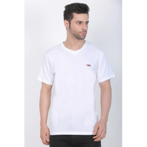 Generic Men's Cotton Jersey V Neck Plain Tshirt (White)