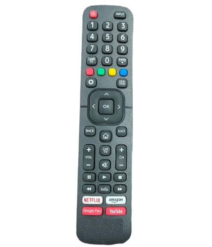 Remote with YouTube, Netflix and Prime Video (No Voice), Compatible with Vu Smart TV LCD/LED Remote (Exactly Same Remote will Only Work)