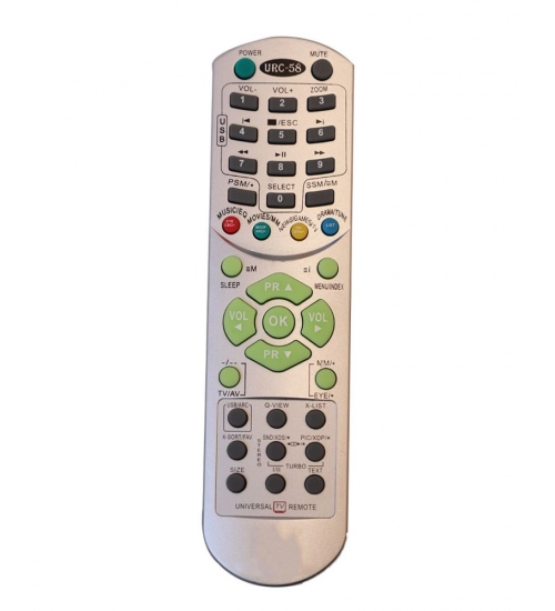 CRT TV Remote No. URC58, Compatible with LG CRT TV Remote Control (Exactly Same Remote will Only Work)