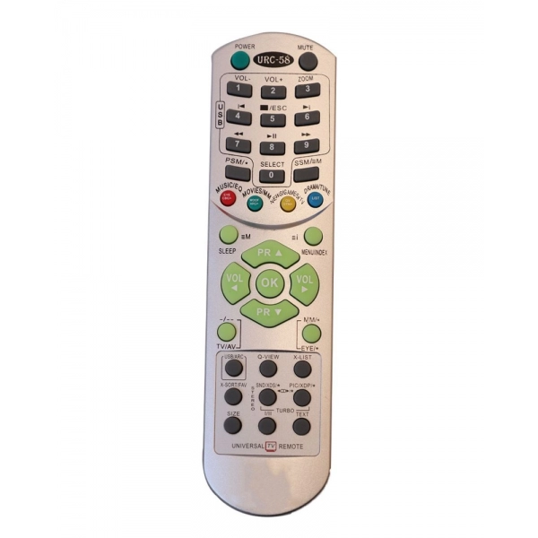 Dropship CRT TV Remote No. URC58, Compatible with LG CRT TV Remote Control (Exactly Same Remote will Only Work)