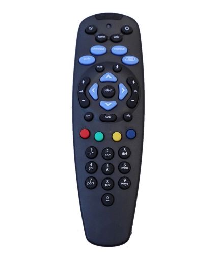 DTH Set Top Box Remote (Black) without Recording Feature, Compatible with Tata Sky SD/HD/HD+/4K DTH Set Top Box Remote Control (Pairing Required to Sync TV Functions)