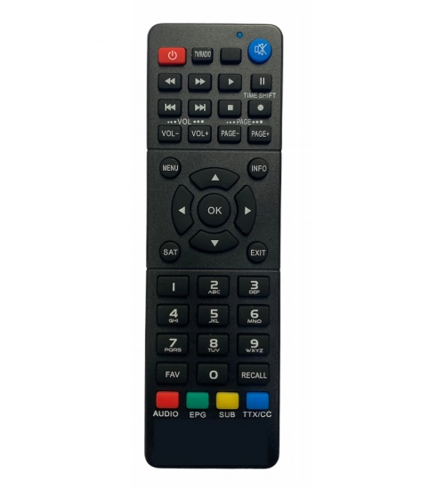 DTH Remote No. 3010, Compatible with Free Dish DTH (with WiFi) Remote (Exactly Same Remote will Only Work)
