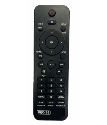 DVD Remote No. URC34, Compatible for Philips DVD Remote (Exactly Same Remote will Only Work)