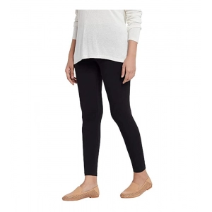 Generic Women's Cotton Stretchable Skin Fit Ankle Length Leggings (Black)