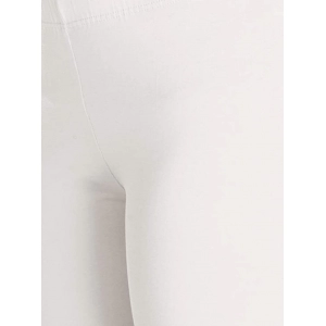 Generic Women's Cotton Stretchable Skin Fit Ankle Length Leggings (White)