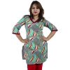 Women's Rayon Kurtis (Red, Multi, S) Women's Rayon Kurtis (Red, Multi, S)