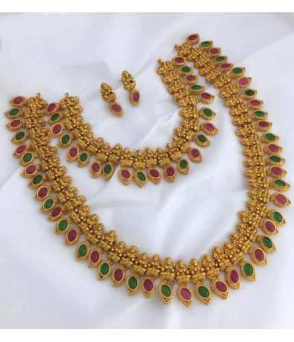 Women's Jewellery Set (Red And Green, Free Size)