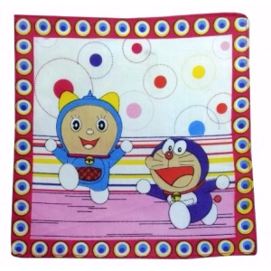 Generic Pack Of_10 Doreman With Mini Dora Small Size Handkerchiefs (Color: Assorted)