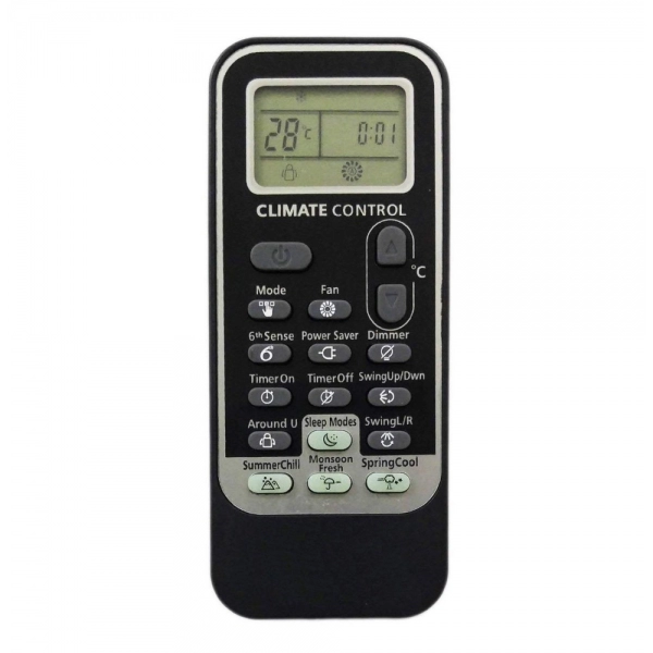 Dropship Remote No. 192 (Black), Compatible with Whirlpool AC Remote Control (Exactly Same Remote will Only Work)