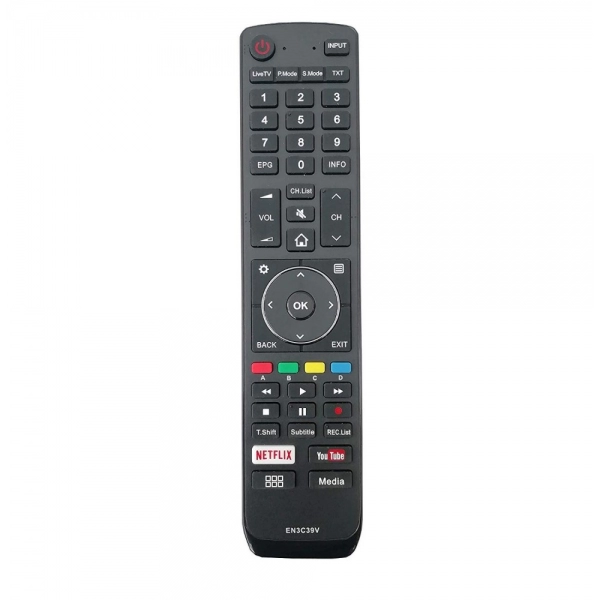 Dropship Remote No. EN3C39V (No Voice), Compatible with Vu Smart TV LCD/LED Remote Control (Exactly Same Remote will Only Work)