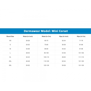 Dermawear Women's 4D Stretch Mini Corset Abdomen Shapewear (Skin)