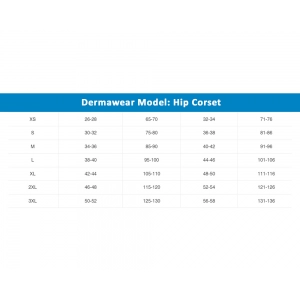 Dermawear Women's 4D Stretch Hip Corset Hips & Thighs Shapewear (Skin)
