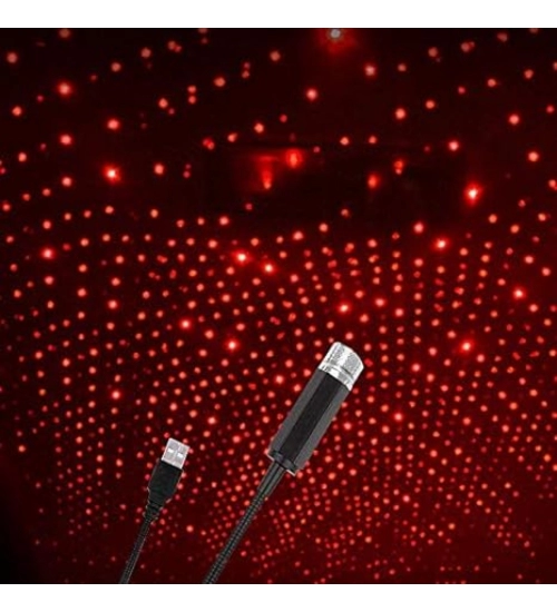 Ambient Star Light 12V 360 Degree Rotation Use For Usb Party Decoration Disco Laser Light (Red)