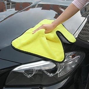Generic Microfiber Cloth Yellow And Black (Yellow And Black)