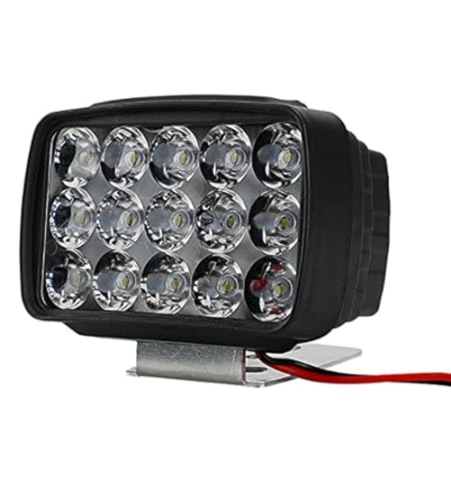 Pack Of 2 15 Led White Bike Led Light Driving Waterproof Headlights Fog Lamp Lighting (White)