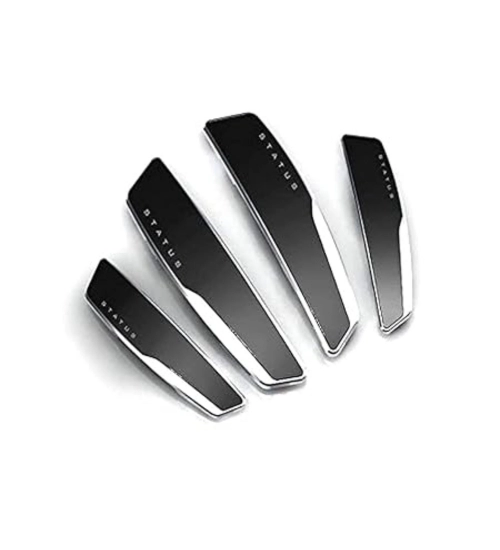 Pack Of 4 Winner Plastic Car Door Guard Universal For Car (Black)