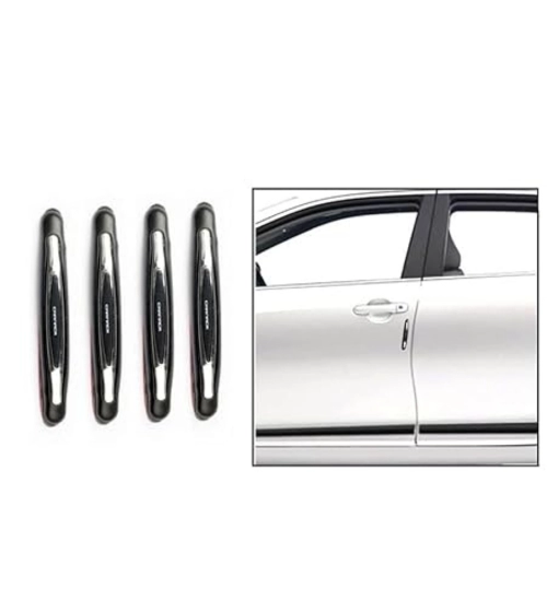 Pack Of 4 Compact Microfibre Car Door Guard (White)