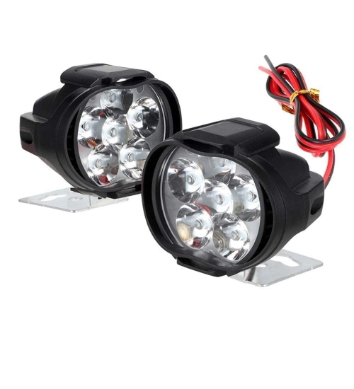 Set Of 2 Shilon 9 Led Waterproof On/Off Switch For Bikes (Black)