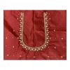 Dropship Women's Cotton Silk Self Design Unstitched Blouse Piece (Maroon, 80-100 cm)