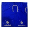 Dropship Women's Cotton Silk Self Design Unstitched Blouse Piece (Blue, 80-100 cm)