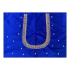 Dropship Women's Cotton Silk Self Design Unstitched Blouse Piece (Blue, 80-100 cm)