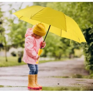 Generic Stylish Banana Shaped Mini Foldable Umbrella (Color: Assorted)