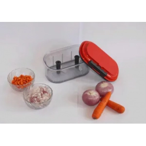 Generic Plastic Vegetable Chopper Set (Color: Assorted)