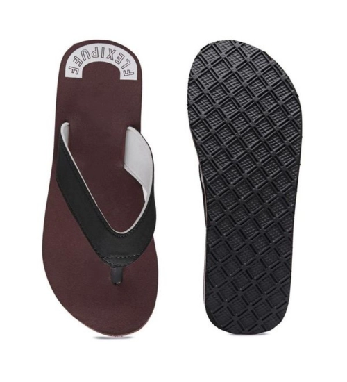 Unisex Rubber Men's Slippers for Ultimate Comfort (Maroon)