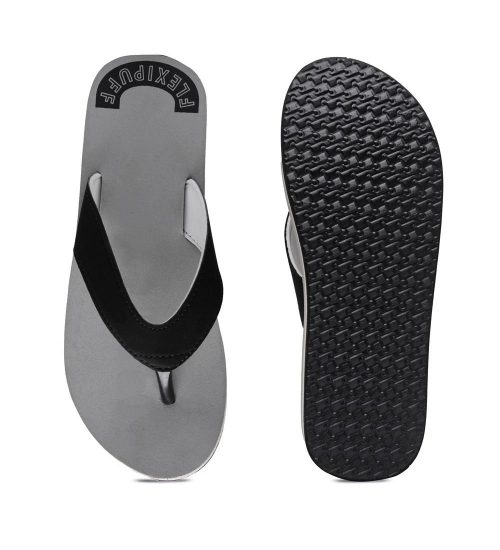 Unisex Rubber Men's Slippers for Ultimate Comfort (Grey)