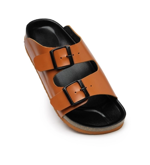Unisex Cork Fashionable, Comfortable And Trendy Cork Sandals (Tan)