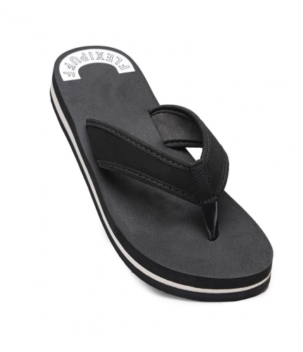 Unisex Rubber Lightweight and Soft Women Slippers for a Cozy Step (Black)