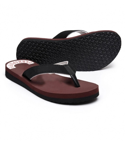 Unisex Rubber Comfortable Orthopedic Doctor Slipper and Flip Flops (Maroon)