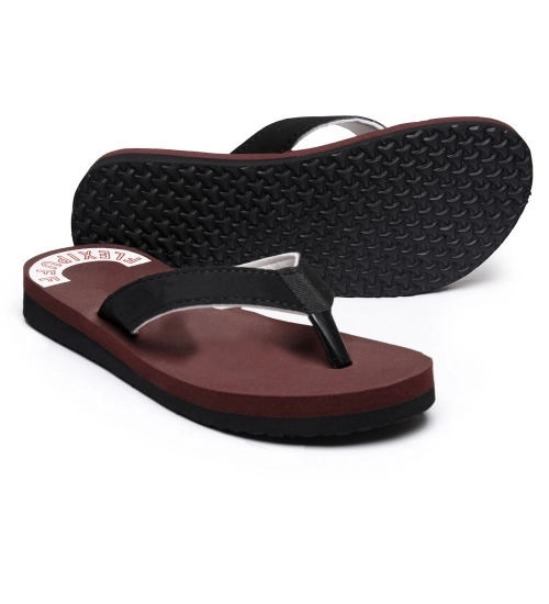 Unisex Rubber Comfortable Orthopedic Doctor Slipper and Flip Flops (Maroon)
