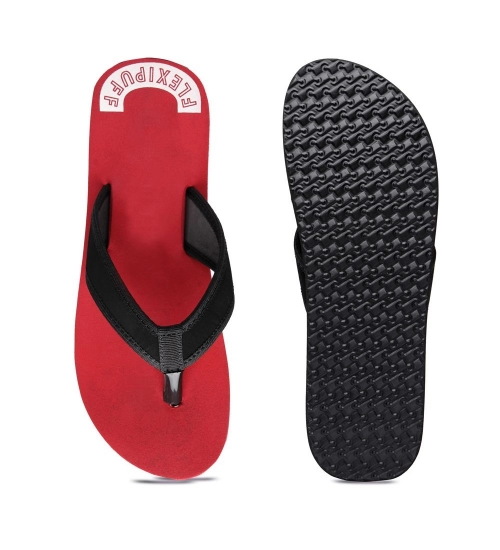 Unisex Rubber Lightweight and Soft Women Slippers for a Cozy Step (Red)