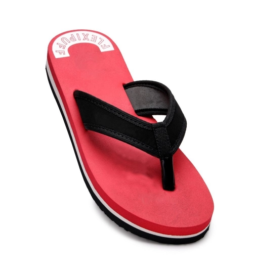 Unisex Rubber Lightweight and Soft Women Slippers for a Cozy Step (Red)