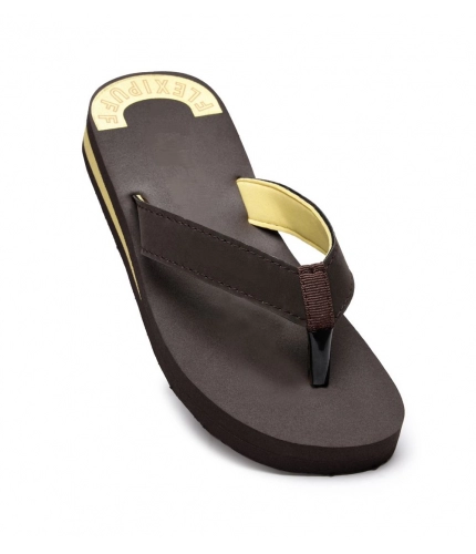 Unisex Rubber Comfortable Orthopedic Doctor Slipper and Flip Flops (Brown)