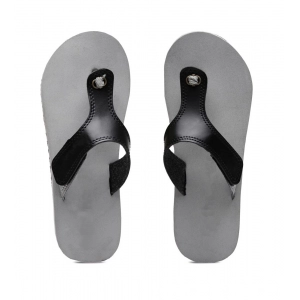 Generic Unisex Rubber Lightweight T-Style Slippers (Grey)