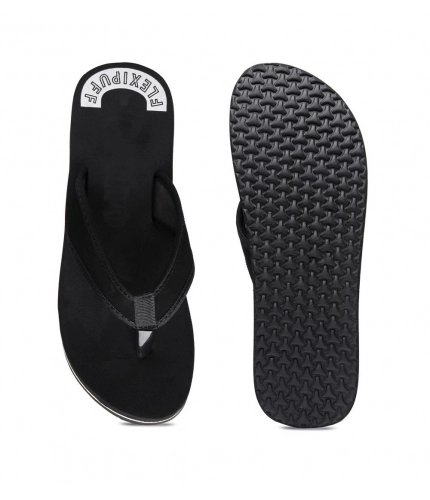 Unisex Rubber Lightweight and Soft Women Slippers for a Cozy Step (Black)