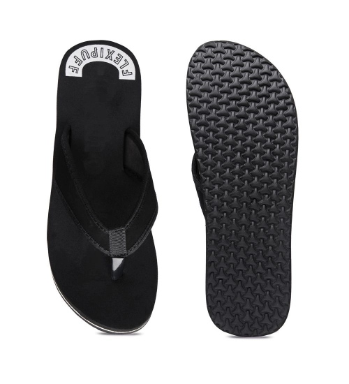 Unisex Rubber Lightweight and Soft Women Slippers for a Cozy Step (Black)