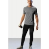 Men's Casual Half sleeve Solid Polyester Crew Neck T-shirt (Grey) Men's Casual Half sleeve Solid Polyester Crew Neck T-shirt (Grey)