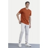 Men's Casual Half sleeve Solid Polyester Crew Neck T-shirt (Rust) Men's Casual Half sleeve Solid Polyester Crew Neck T-shirt (Rust)