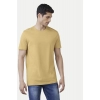 Men's Casual Half sleeve Solid Polyester Crew Neck T-shirt (Sand) Men's Casual Half sleeve Solid Polyester Crew Neck T-shirt (Sand)