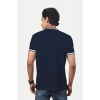 Men's Casual Half sleeve Solid Polyester Crew Neck T-shirt (Navy) Men's Casual Half sleeve Solid Polyester Crew Neck T-shirt (Navy)