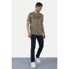Men's Casual Half sleeve Printed Cotton Crew Neck T-shirt (Olive) Men's Casual Half sleeve Printed Cotton Crew Neck T-shirt (Olive)