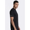 Men's Casual Half sleeve Solid Polyester Crew Neck T-shirt (Black) Men's Casual Half sleeve Solid Polyester Crew Neck T-shirt (Black)