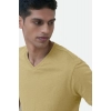 Men's Casual Half sleeve Solid Cotton V Neck T-shirt (Sand) Men's Casual Half sleeve Solid Cotton V Neck T-shirt (Sand)